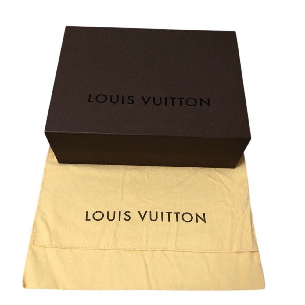 Louis Vuitton Shoe Box and Dust Bag Brown Yellow Packaging Set 13.25x9.5x4.5